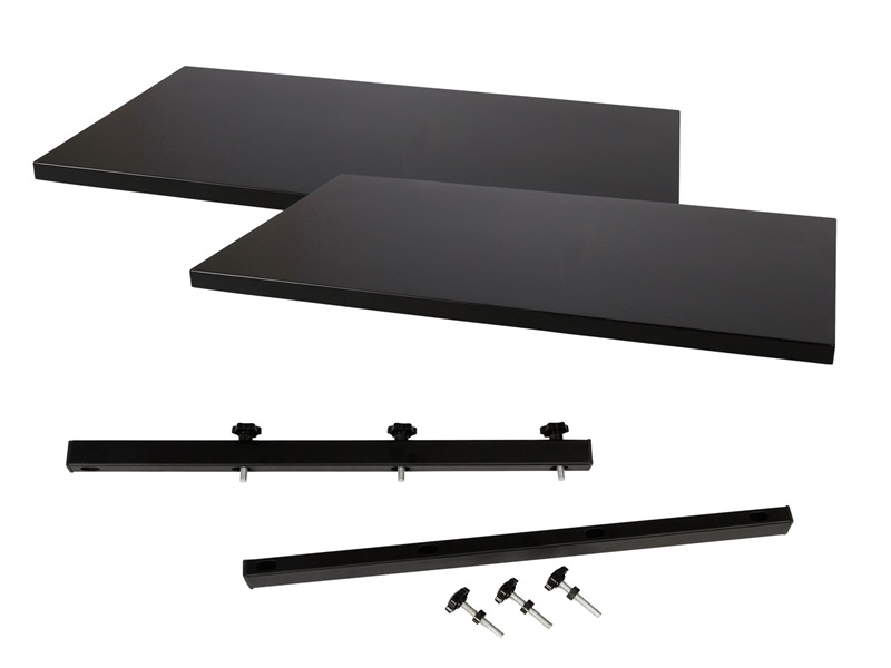 MDF extension plate set 4x95x50cm, black